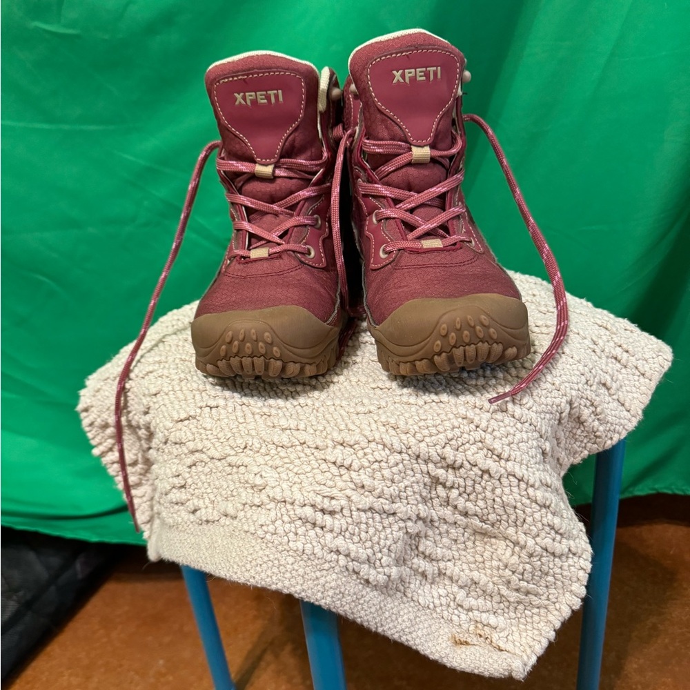 High top hiking boots, dark pink - Picture 5 of 5